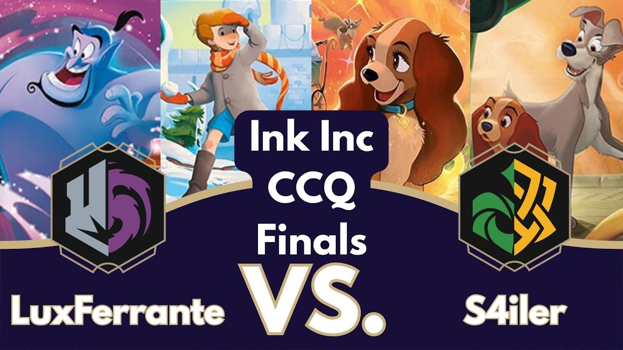 Disney Lorcana Ink Inc CCQ Finals Gameplay | Amethyst Steel vs Dogs