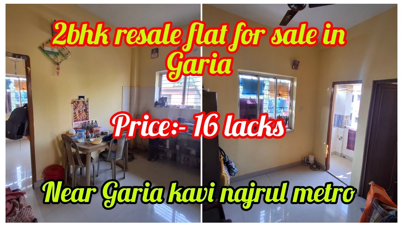 2bhk resale flat for sale in garia near garia kavi najrul metro station.
