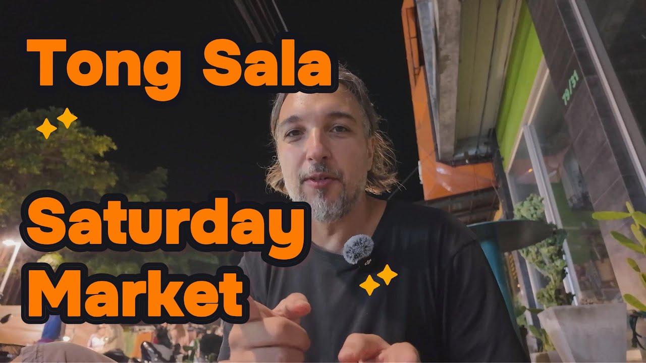 Tong Sala Saturdaymarket in Koh Phangan Thailand