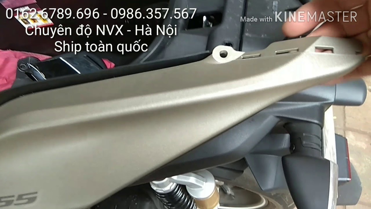 Hướng dẫn tháo nhựa xe NVX - Cốp và sườn