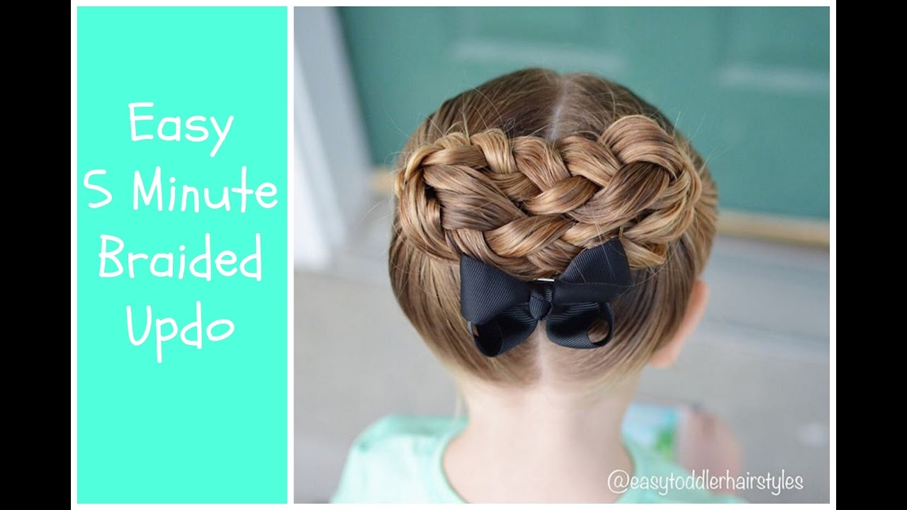Easy 5 Minute Braided Updo