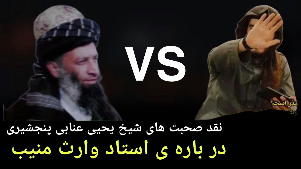 نقد صحبت هاى شیخ یحیی عنابی پنجشیری در باره استاد محمد وارث منیب