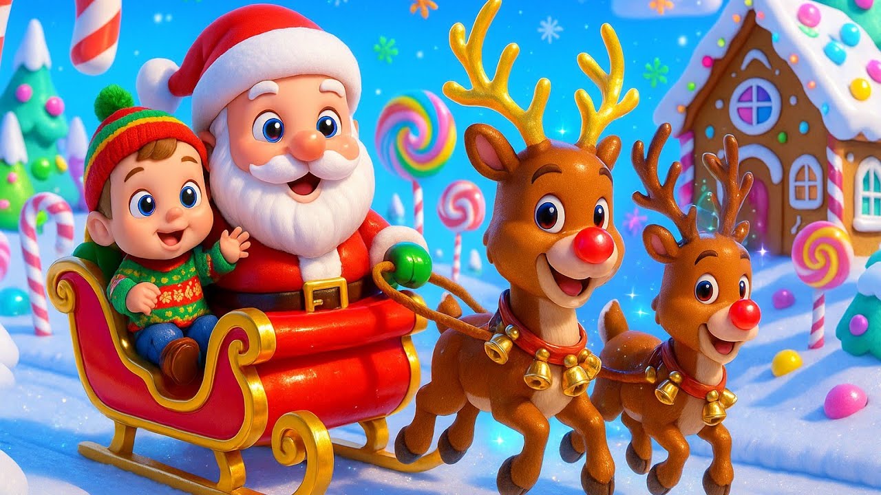 Jingle Bells Dance with Santa ❄️🎁 | Merry Christmas Song for Kids | KidssVenture