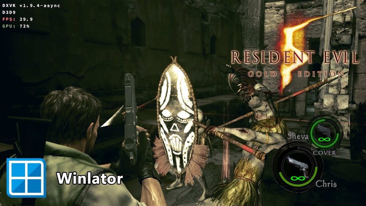 Winlator 11 | Gameplay Resident Evil 5 Gold Edition | Snapdragon 6 Gen 1
