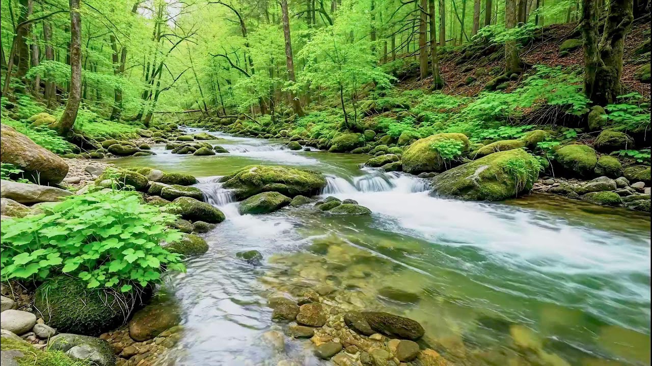 Calming River Sound for Deep Sleep | Natural Healing Ambience for Health and Peace