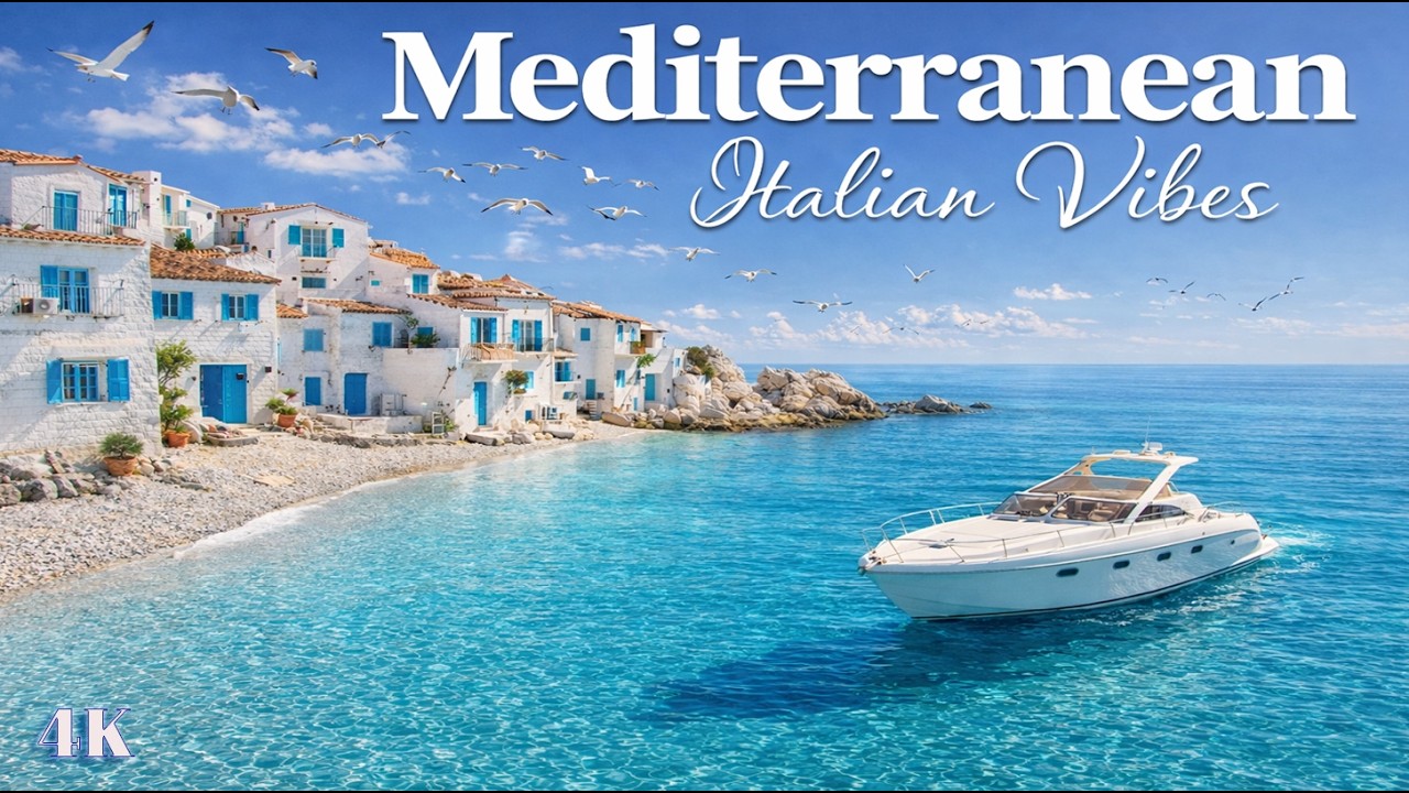Chill Mediterranean Music & Italian Vibes 🌊🏡 Relaxing Italian Melodies & Dreamy Coastal Ambience