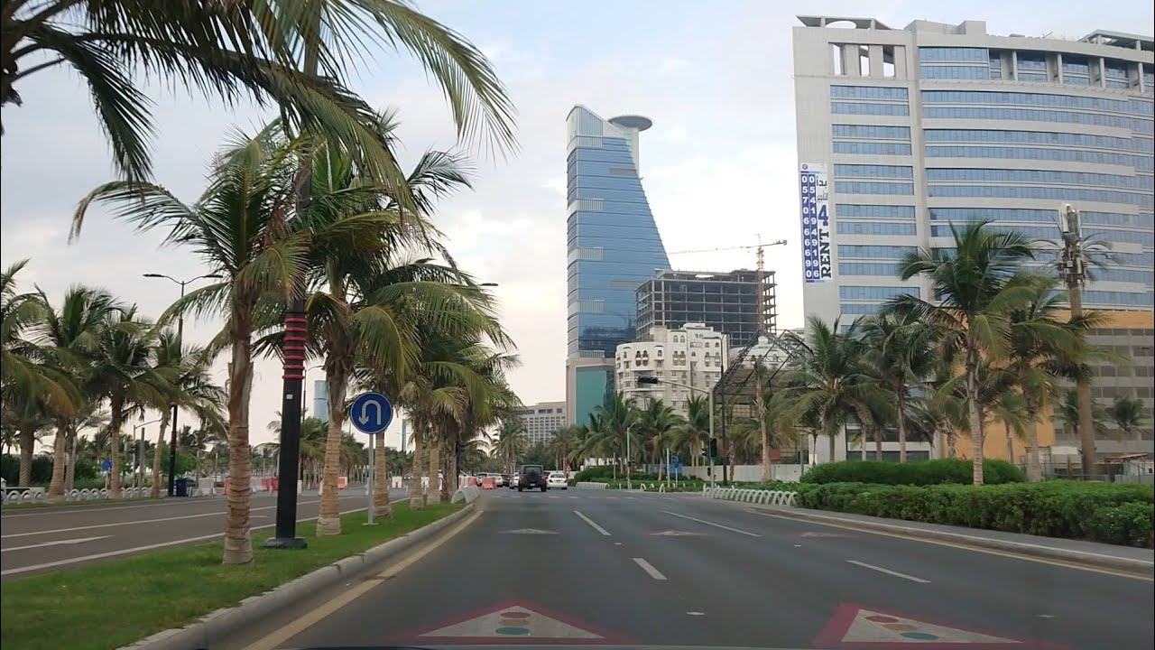 جولة طريق كورنيش جدة الواجهة البحرية