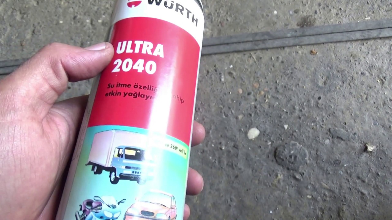 WURTH ULTRA 2040 SU İTME ÖZELLİĞİNE SAHİP YAĞLAYICI PAS SÖKÜCÜ