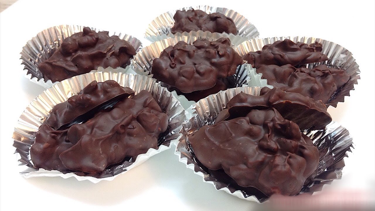Easy Chocolate Clusters Recipe | Nuts Clusters