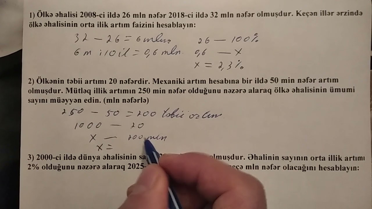 Əhali məsələləri