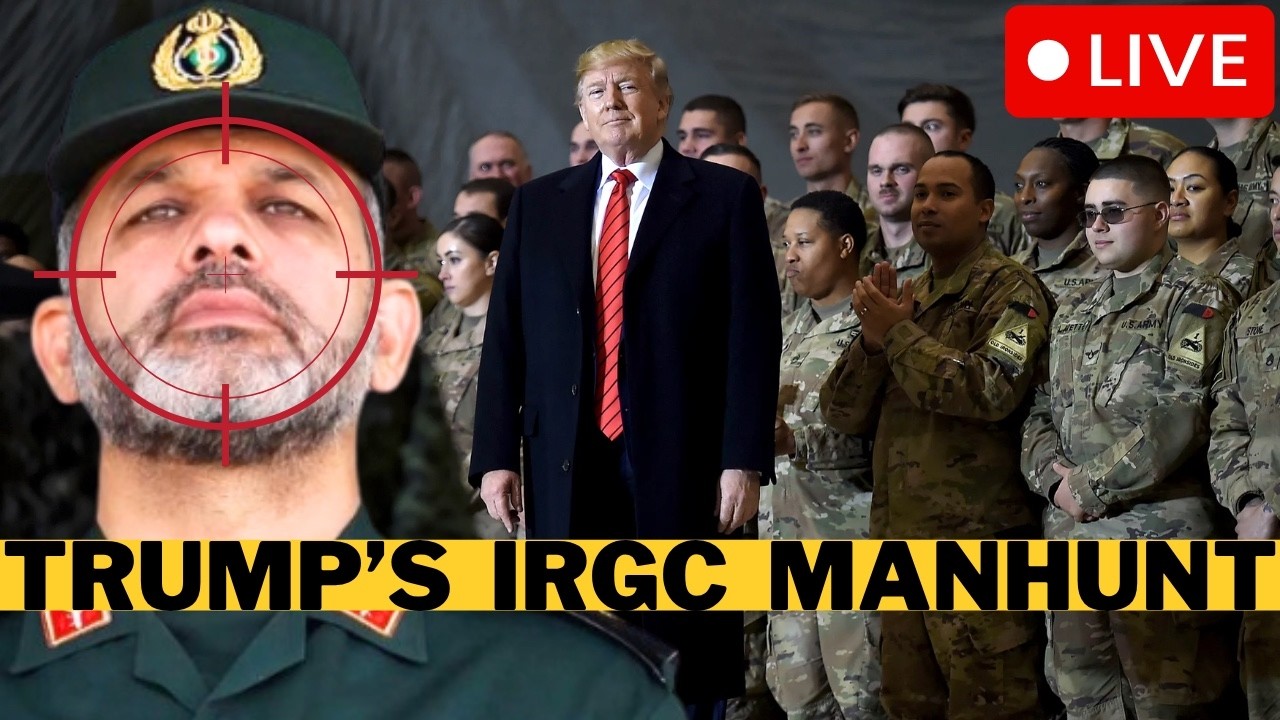 LIVE: Trump Orders IRGC Leaders Manhunt - Iran War Escalating