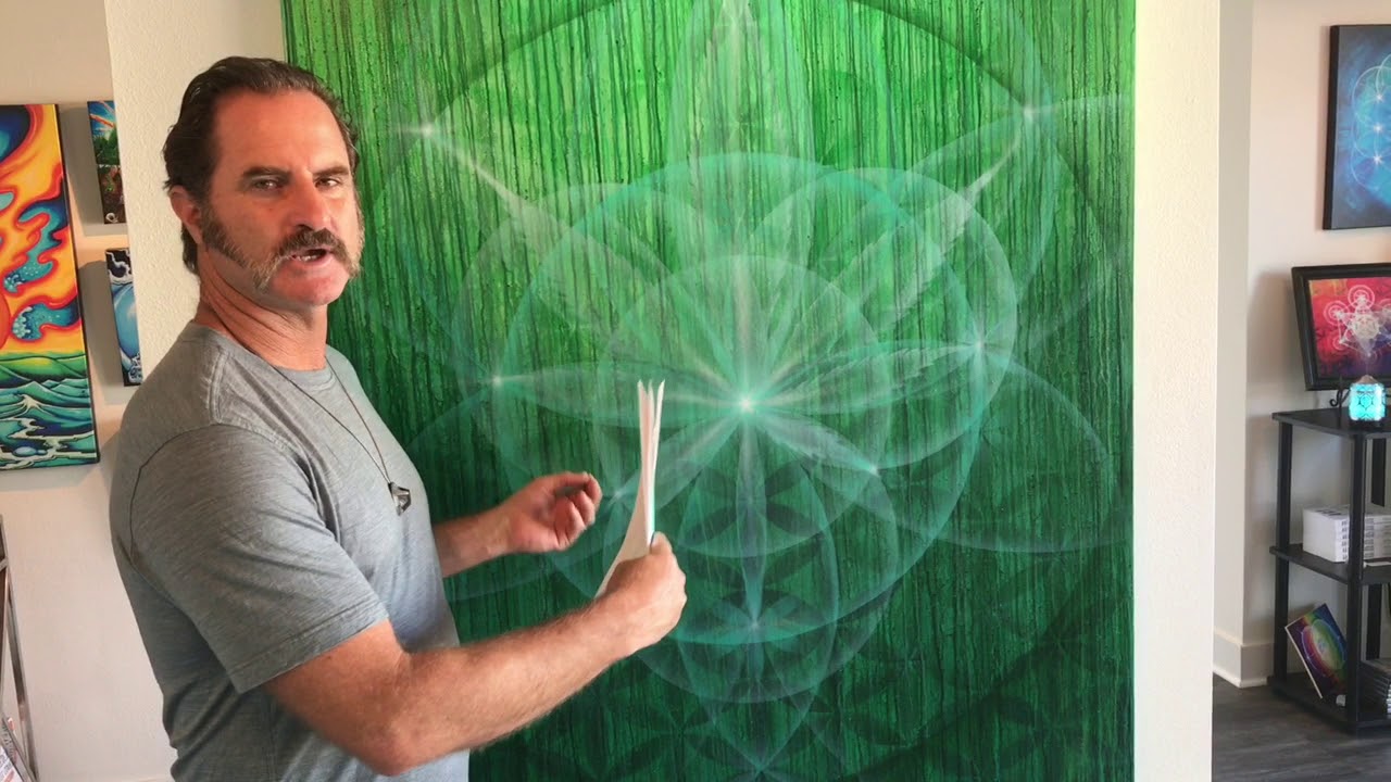 The Geometry of a Cannabis Leaf - A Sacred Geometry Painting Commission