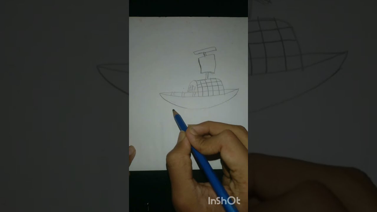 How to draw a boat