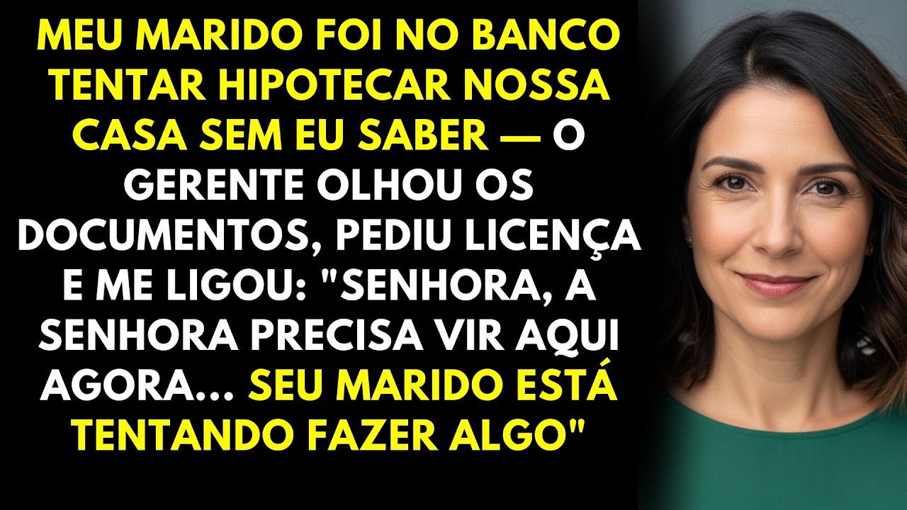 Meu marido tentou vender a casa sem eu saber, o gerente ligou e disse 