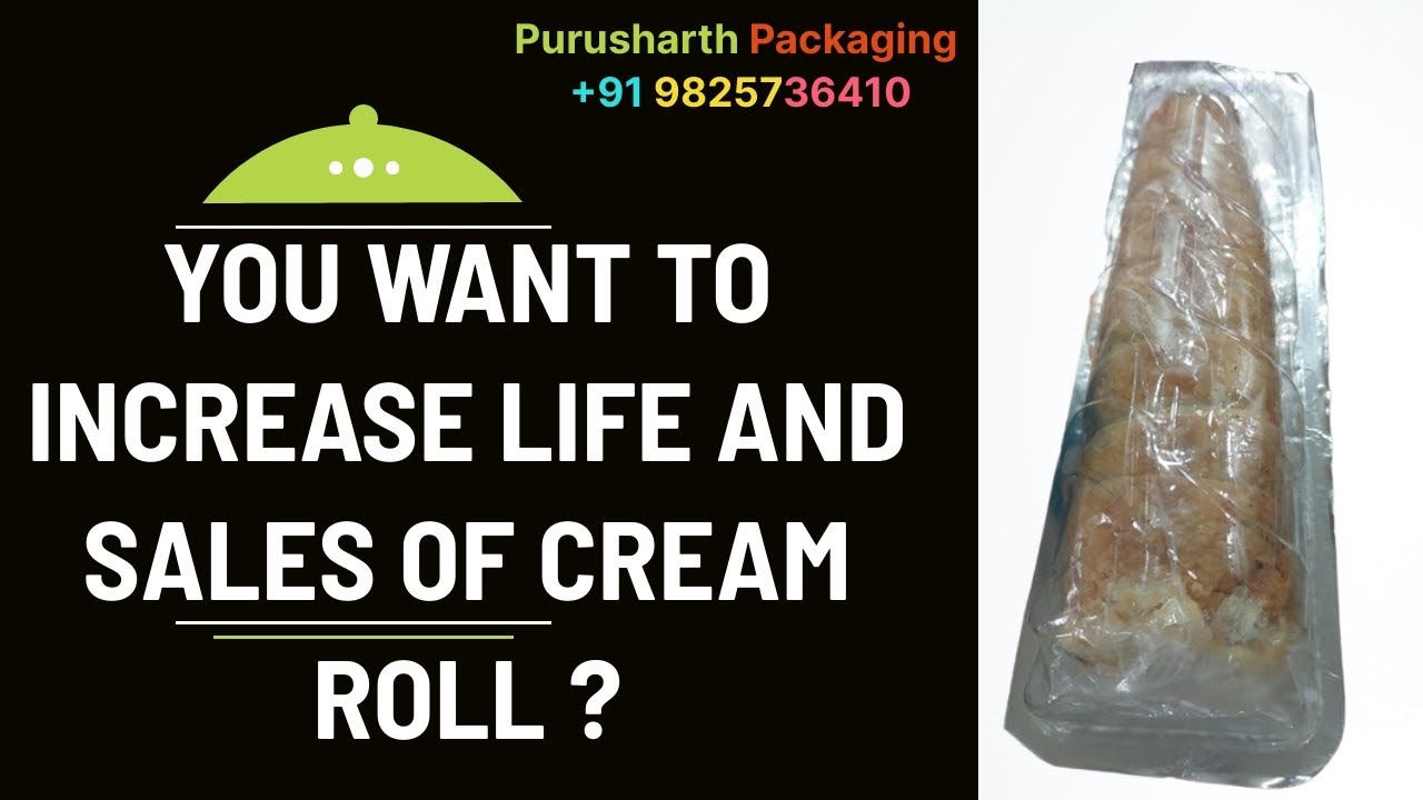 CREAM ROLL PACKING MACHINE II बेकरी क्रीम रोल पैकिंग मशीन II બેકરી ક્રીમ રોલ પેકિંગ મશીન