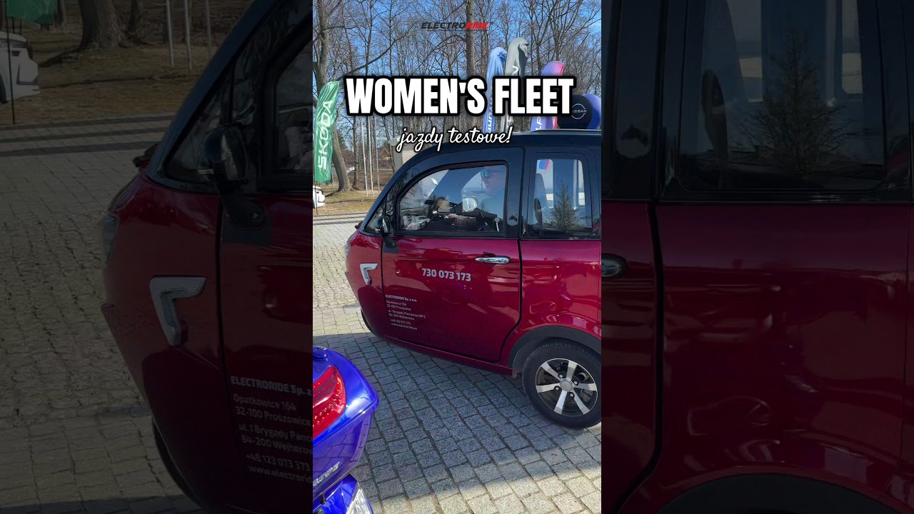 Jazdy testowe na Women's Fleet #electroride #pojazdyelektryczne #womensfleet