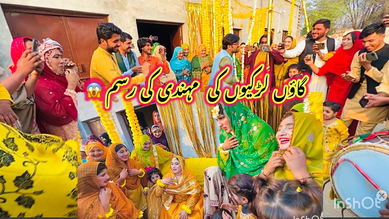 Gaon Main Ladki￼on Ki Mehndi Ki Rasam 🥰 | Bada Sakht Moqabla 😱 | Pakistani 🇵🇰 Mehndi Village Rasam 