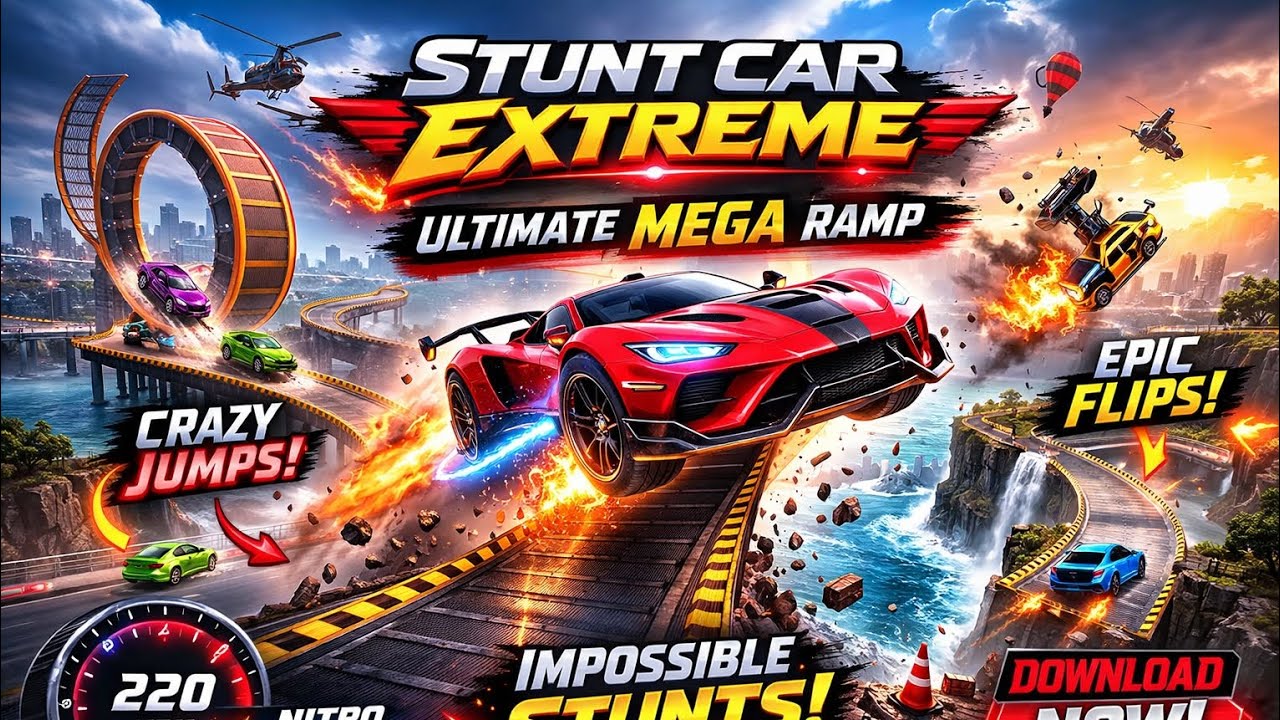 I Tried the Hardest Level in Stunt Car Extreme 😳||#games #recommended #kannada 