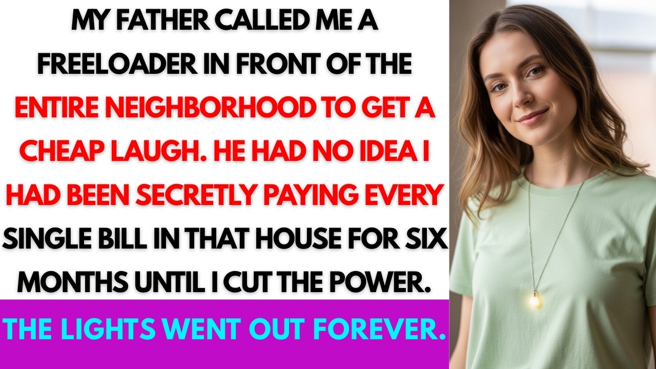 Pay Rent Or Get Out! My Dad Humiliated Me At A BBQ.Then, I Turned His House Into A Dark __ Dry Tomb.