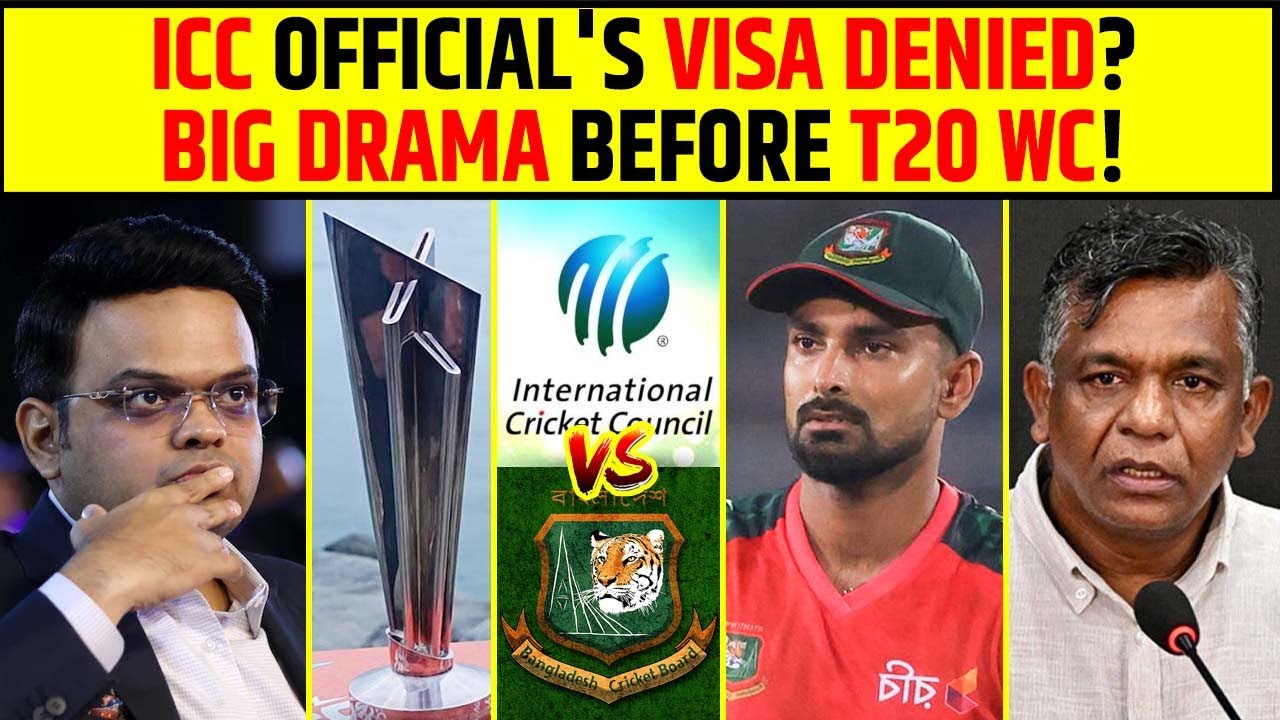 ICC OFFICIAL'S VISA DENIED? BIG DRAMA BEFORE T20 WC! #icc #t20worldcup2026 #bcb