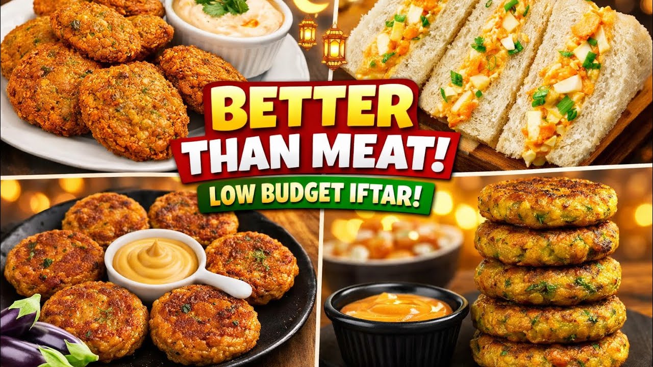 4 Low Budget Ramadan Iftar Recipes | Better Than Meat | Easy & Crispy Snacks