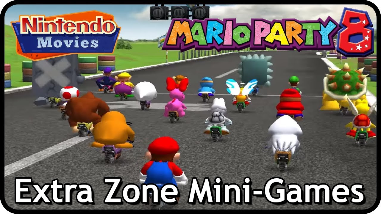 Mario Party 8 - All Extra Zone Mini-Games (2 Players, Very Hard)