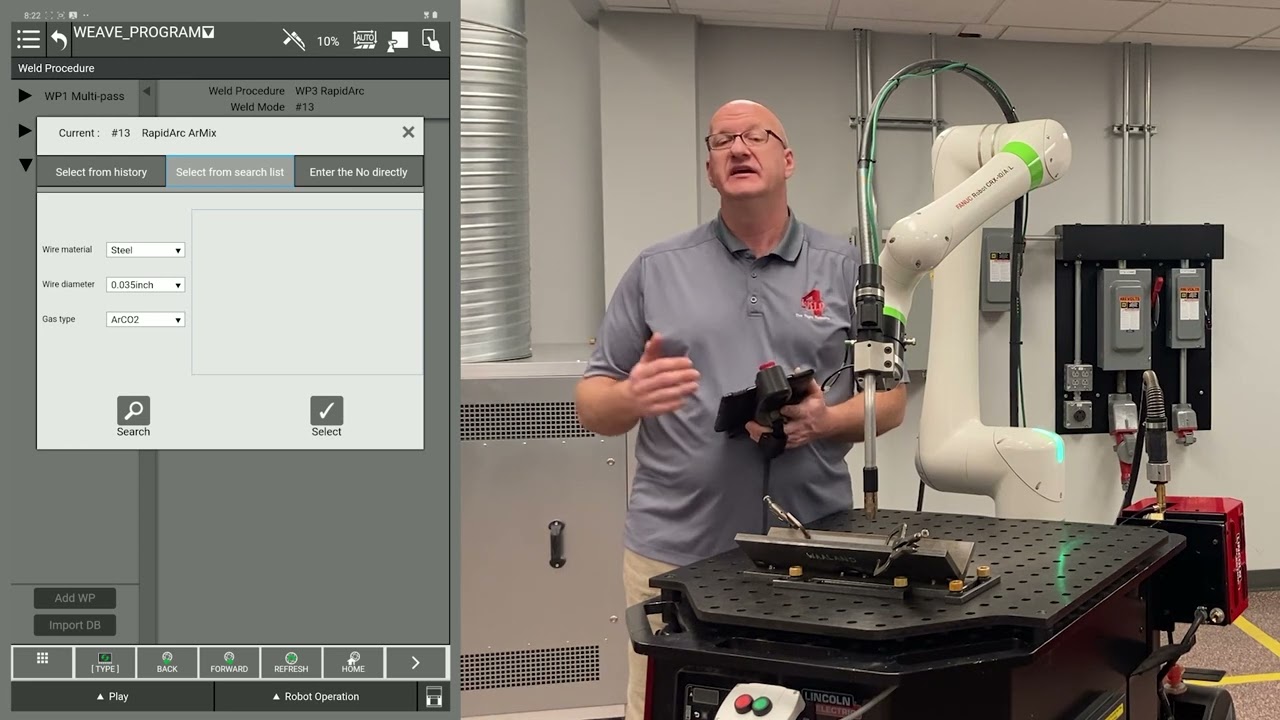Programming a Weave Weld - Lincoln Electric Cobot Training Video