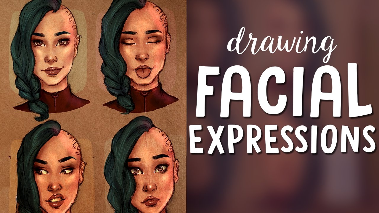 TRYING TO DRAW FACIAL EXPRESSIONS | Jenna Drawing