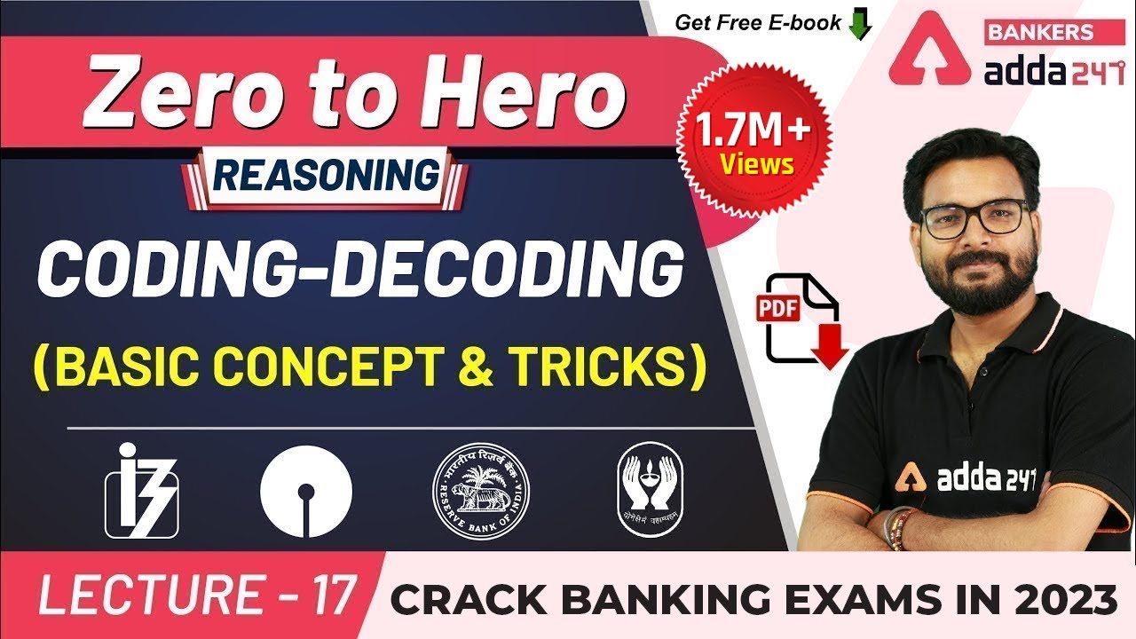 Coding Decoding Basic Concept and Reasoning Tricks | Adda247 Banking Classes | Lec #17