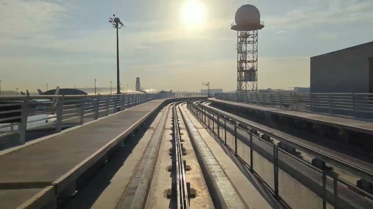 INSIDE DUBAI INTERNATIONAL AIRPORT (DXB) AUTOMATED PEOPLE MOVER! Taken on 20.12.2023.