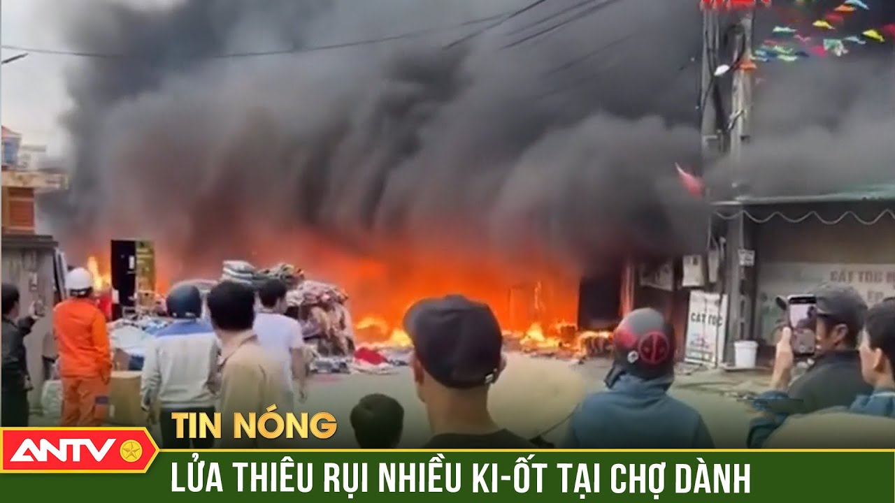 Lửa thiêu rụi nhiều ki-ốt tại chợ ở Hưng Yên | ANTV