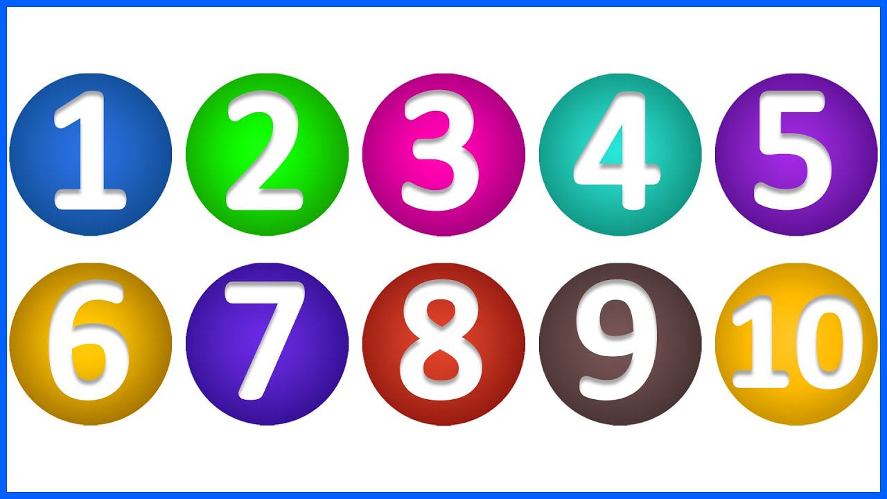 1234 Numbers | Learn To Count | Numbers From 1 to 10 for Toddlers |12345 Number Names Kids Videos