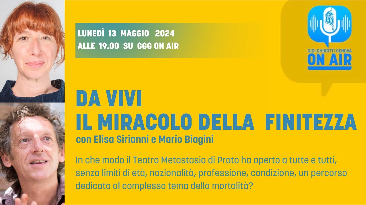 DA VIVI - IL MIRACOLO DELLA FINITEZZA con Elisa Sirianni e Mario Biagini