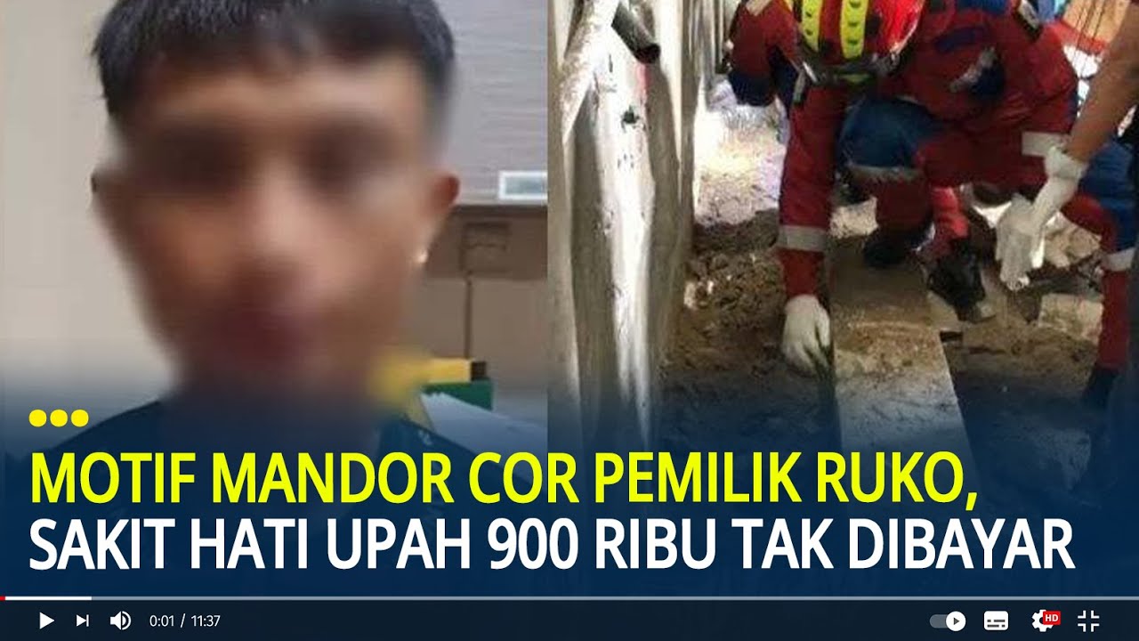 Motif Mandor Cor Pemilik Ruko di Jakarta Timur, Sakit Hati Upah Rp 900 Ribu Tak Dibayar