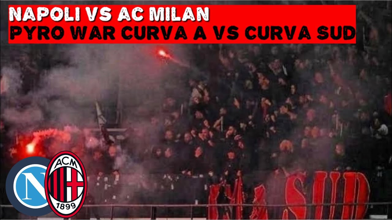 Curva A Throwing Pyro To Curva Sud Milano | Napoli vs AC Milan | 29-10-2023