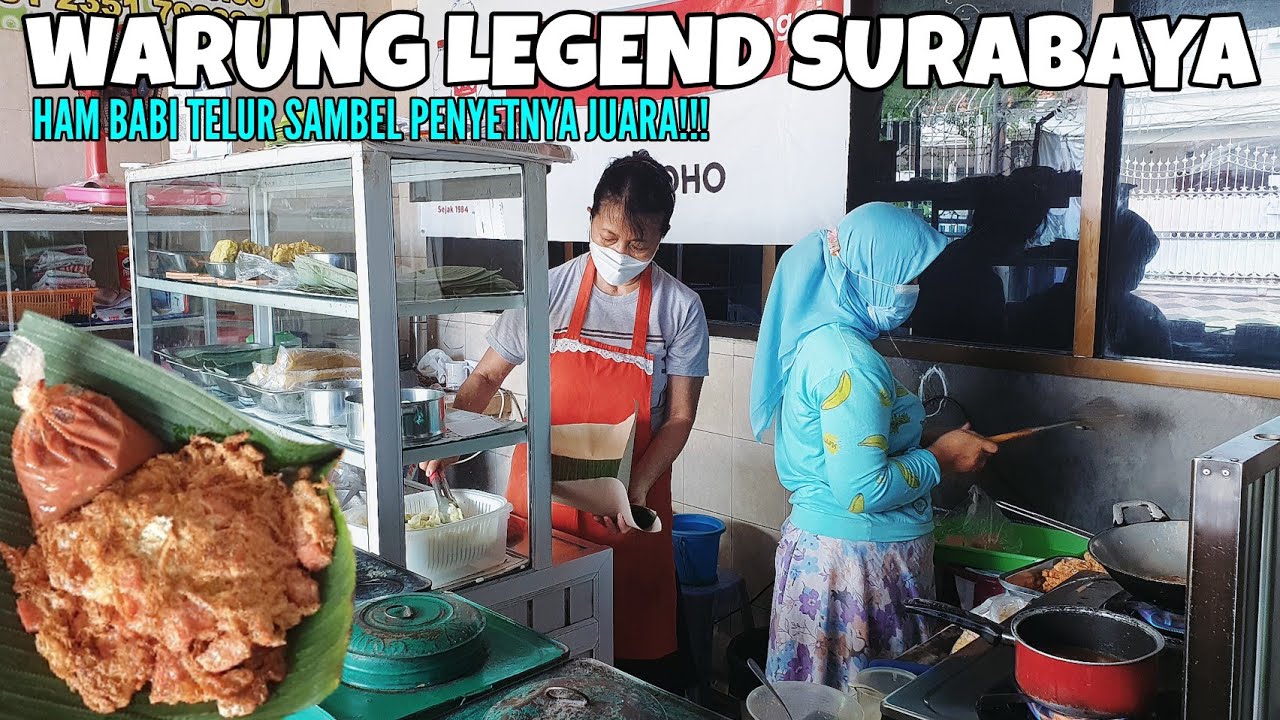 MANTUL ‼ NASI BABI TELUR SAMBEL PENYETAN LANGGANAN ANAK KAMPUS ‼ KULINER NON HALAL SURABAYA