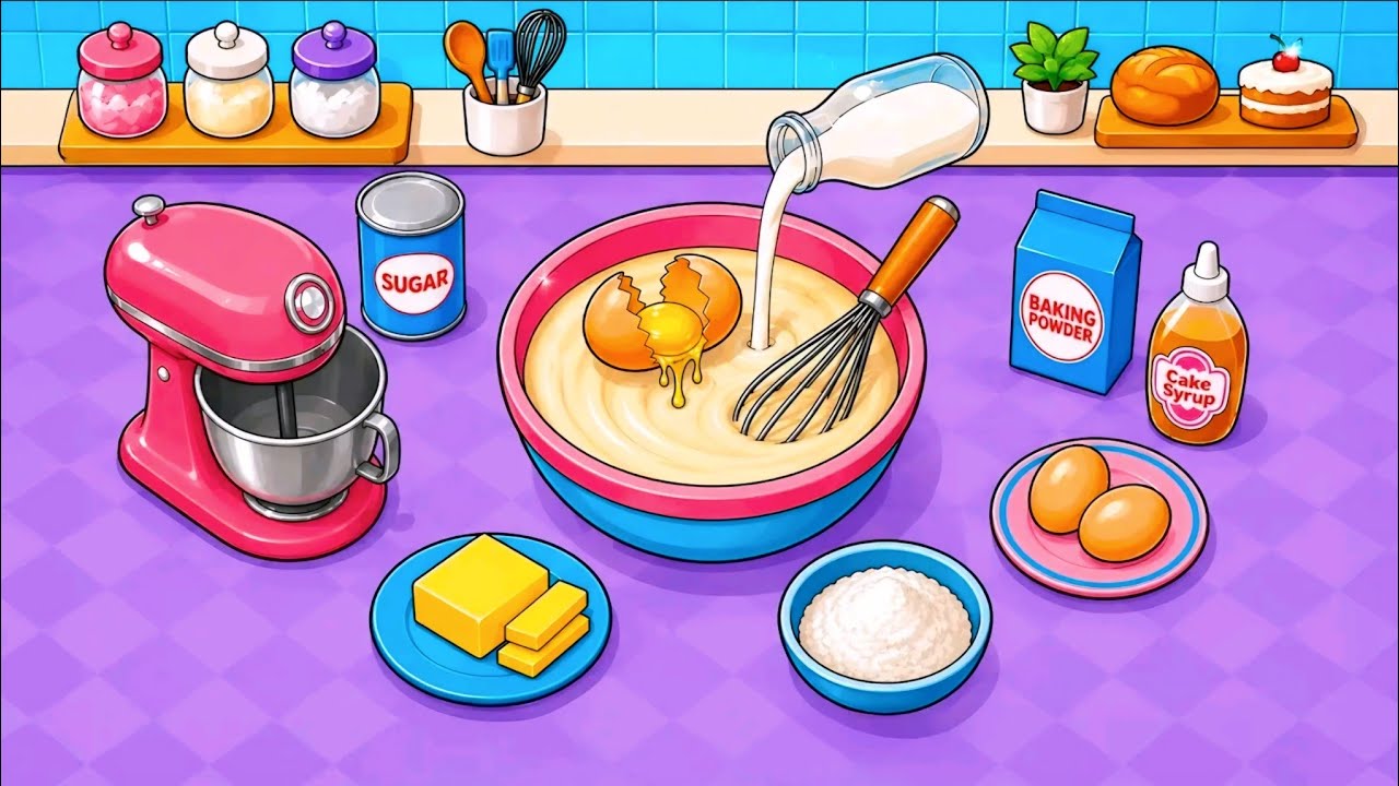 My Kitchen Set: Cooking Games For Kids #kidsgames #cartoon Toddlers Cartoon 