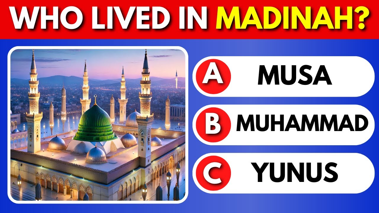 Prophet Muhammad SAW Quiz Trivia 💚 Islam Quiz