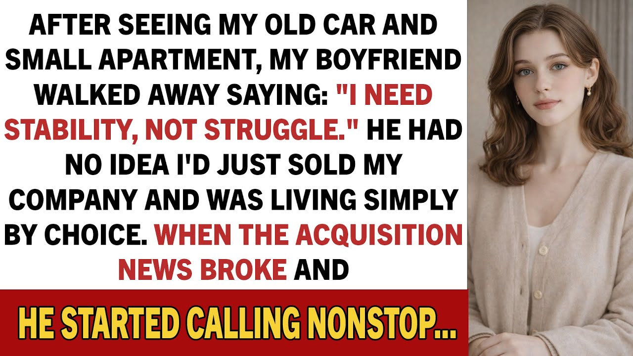 After Seeing My Old Car And Small Apartment, My Boyfriend Walked Away Saying: 