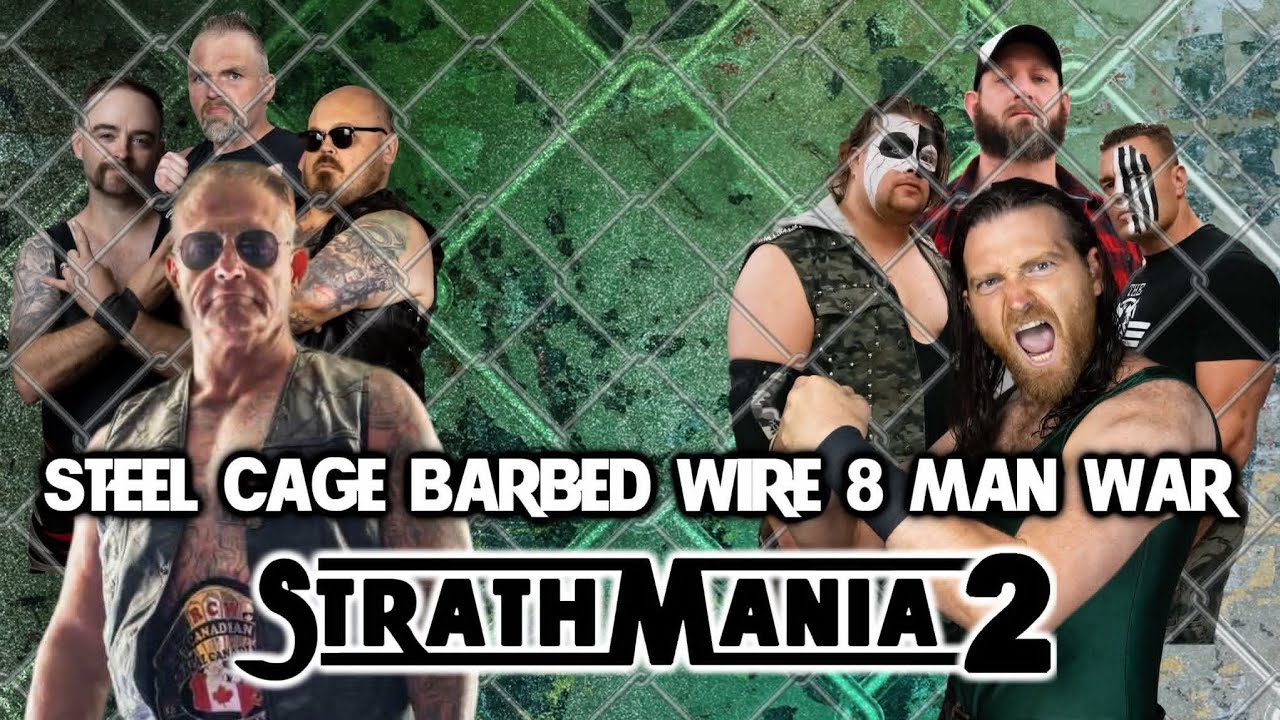 RCW StrathMania 2 - Nov 14 2025 - Steel Cage Barbed Wire 8 Man War