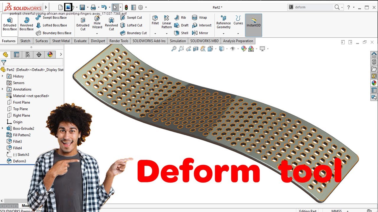 #solidworks | HOW TO USE A DEFORM TOOL?|