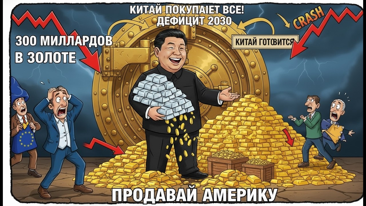 Почему Китай скупает ВСЁ золото: стратегия на 300 миллиардов долларов