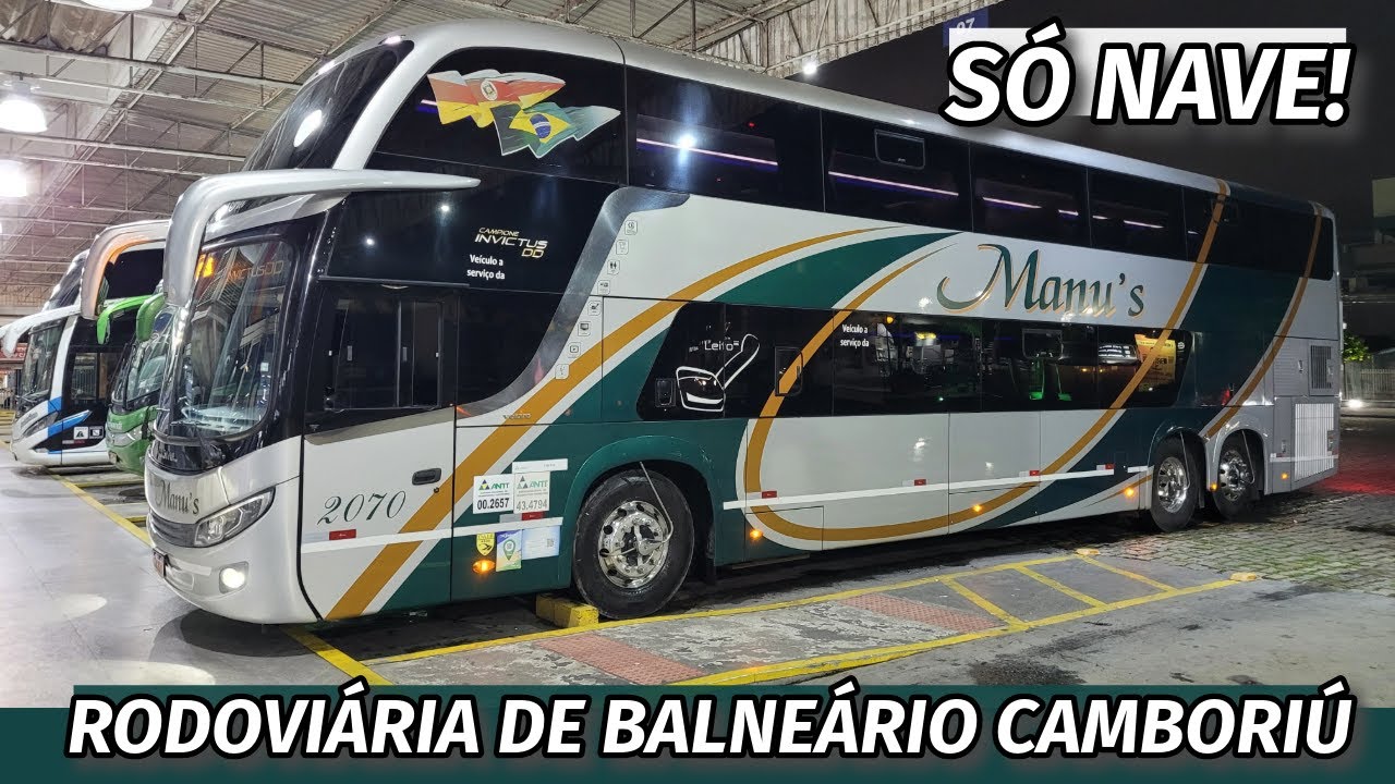Rodoviária de Balneário Camboriú-SC 🚍 | Ônibus de Alto Nível em Movimento (Tarde/Noite)
