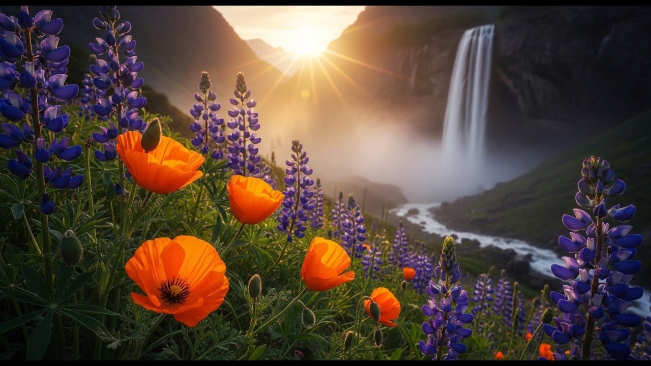 💥🎶 Relaxing Majestic Forest Sounds, River Flow  | Gentle Nature Sounds ASMR for Sleep & Meditation |