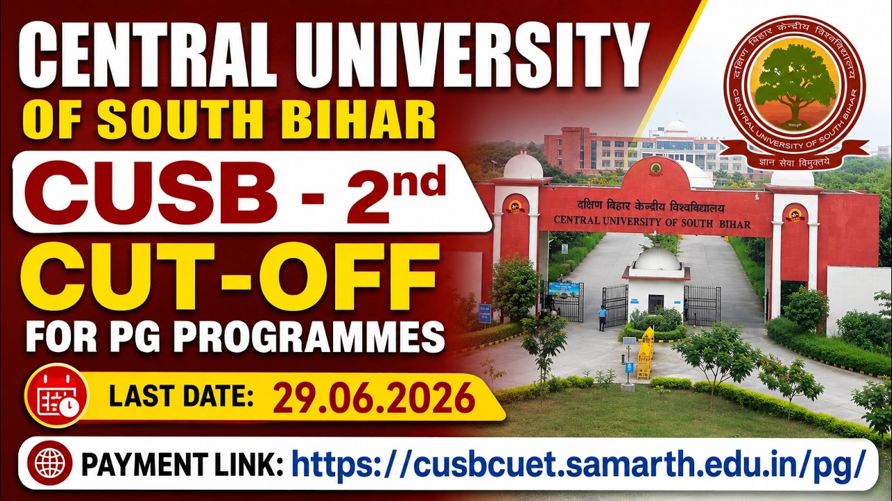 2nd Cutoff PG Programmes | CUET-PG-2026