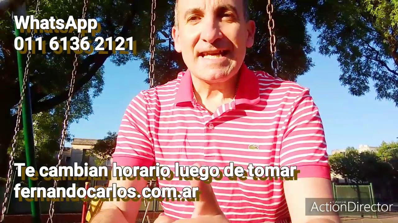 Te cambian horario luego de tomar