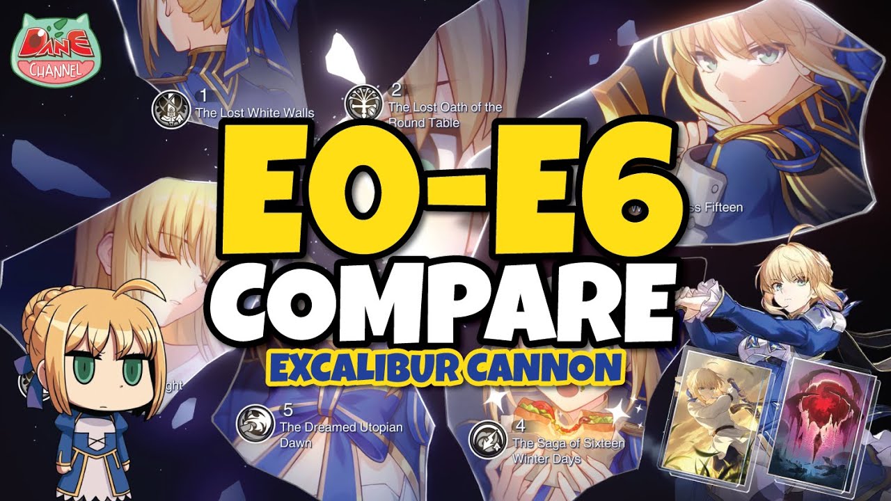 SABER E0-E6 - S1 vs S5 | Eidolon Comparison Showcase | Honkai: Star Rail 