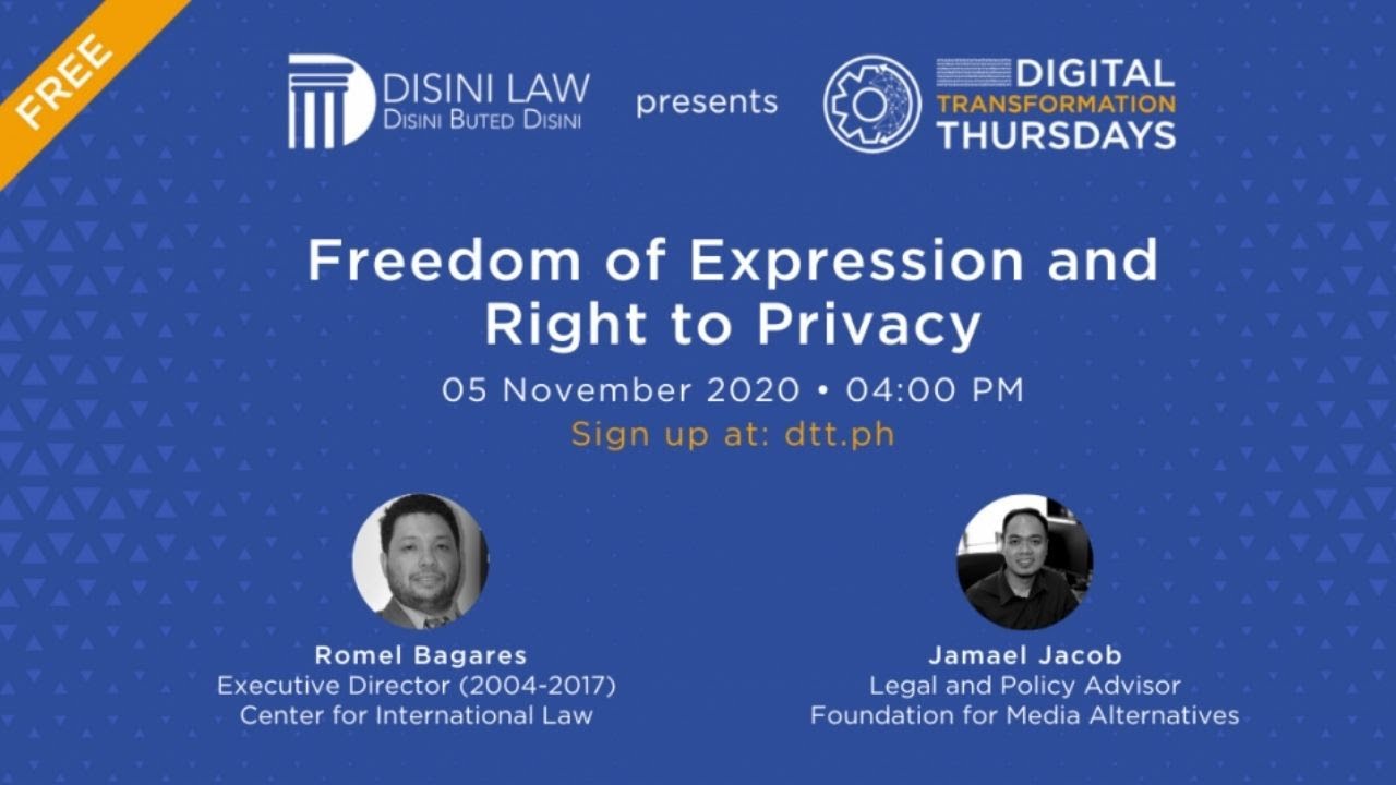 Freedom Of Expression And Right To Privacy