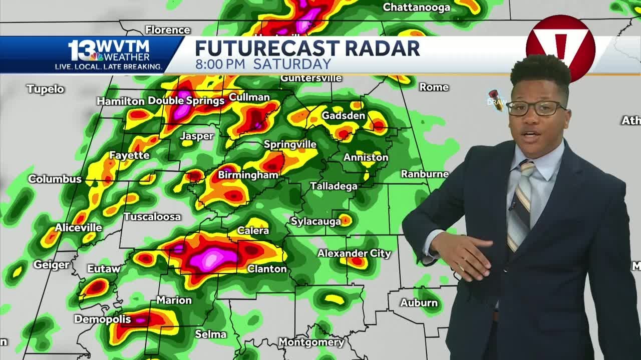 Alabama on Alert: Strong tornadoes, damaging winds, and large hail are possible in the weather fo...
