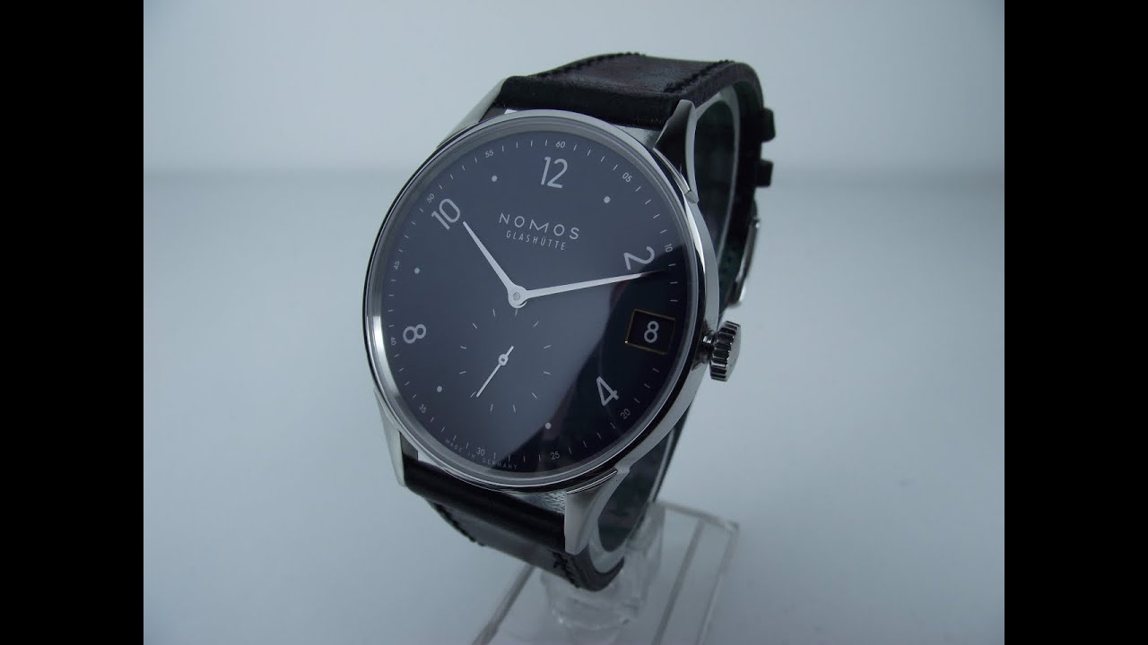 Nomos Glashütte Minimatik 39 Date Blue Reference 1252 4K Watch Review